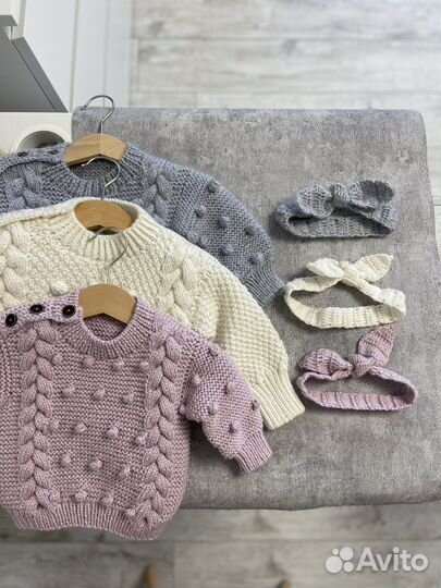 Вязаный свитер ручная работа