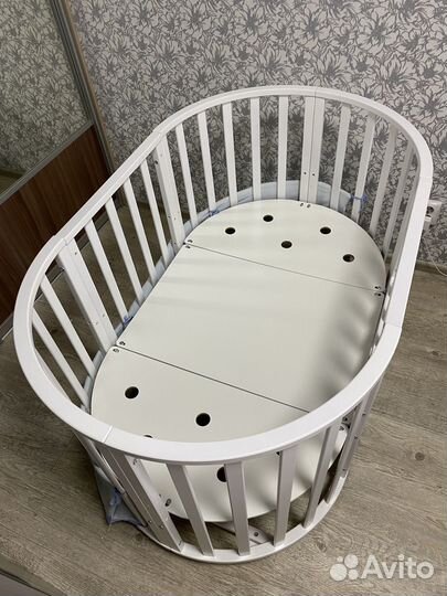 Кроватка трансформер с маятником/на колесах