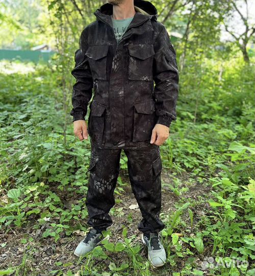 Костюм горка на флисе мужской камуфляж зима лето