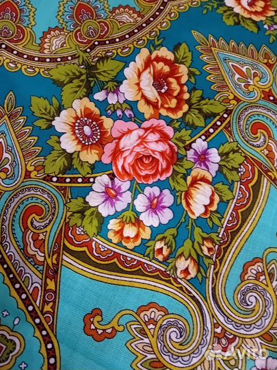 Павлопосадский платок шерсть