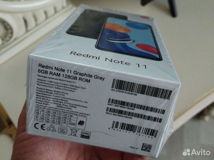 Redmi note 11 6/128 grey