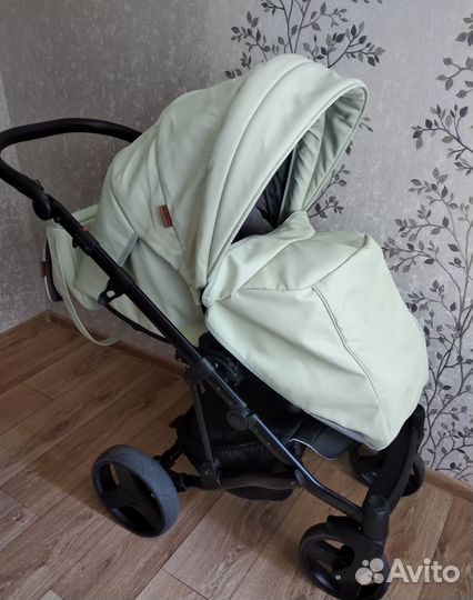 Коляска 2 в 1 RAY Stars Экокожа