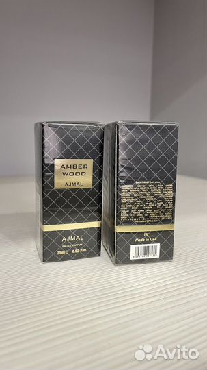 Мужской парфюм/ духи/ EDP Ajmal Amber Wood 25 ml