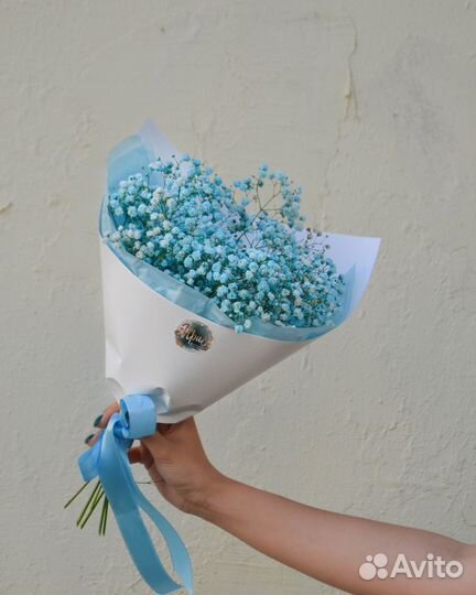 Гипсофила голубая цветы букеты доставка