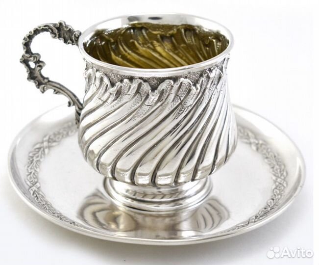 Кофейная пара. Серебро. Франция. Конец 19 века