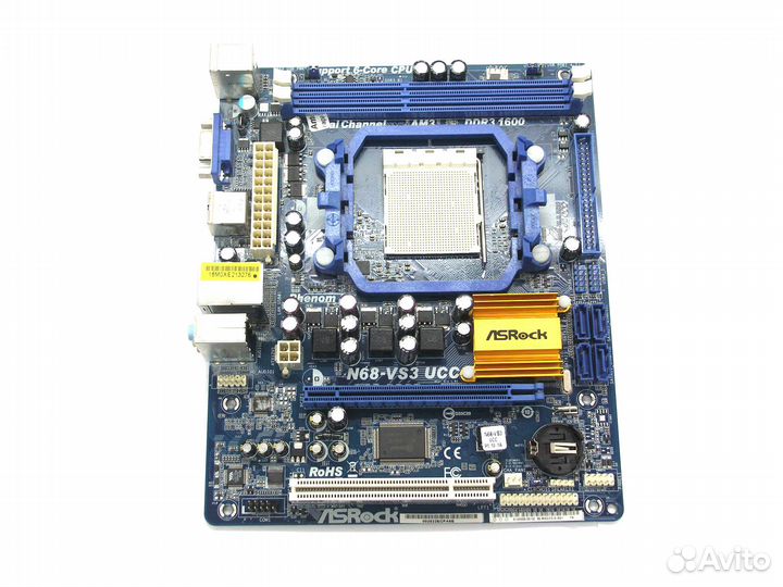 Материнская плата S-AM3 ASRock N68-VS3 UCC