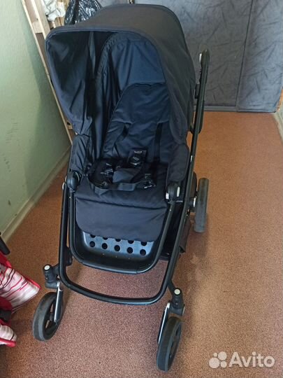 Britax romer коляска brio люлька+прогулка, черная