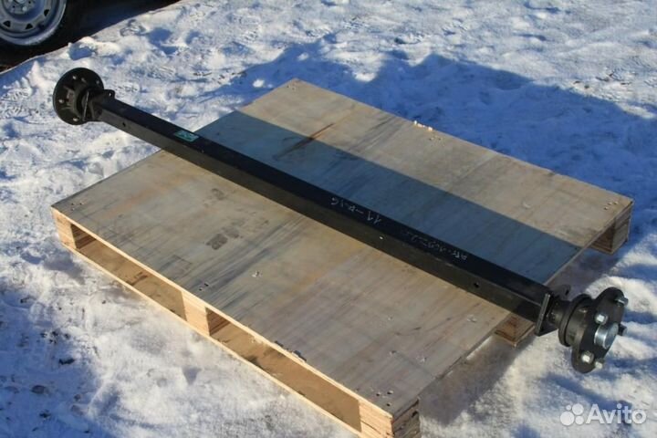 Ось для прицепа рессорная 1300 кг мзса 817717.015