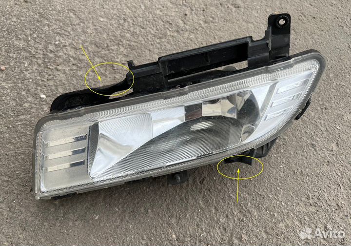 Фара противотуманная левая Kyron (после 2007 г.)