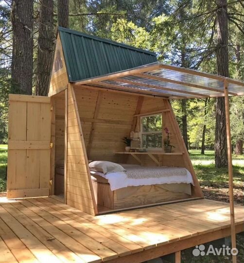 Дом шалаш А-фрейм Беседка