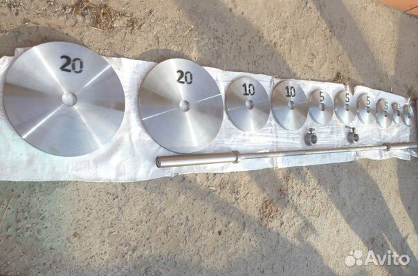 Блины (новые) стальные для гантелей штанги