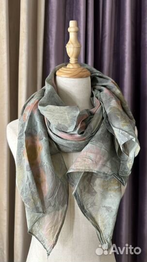Натуральный хлопковый палантин Италия
