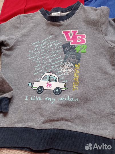 Кофта и лонгслив на мальчика 110-116