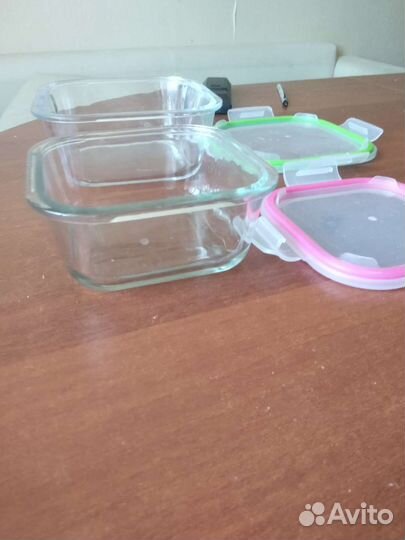 Контейнер стеклянный с крышкой