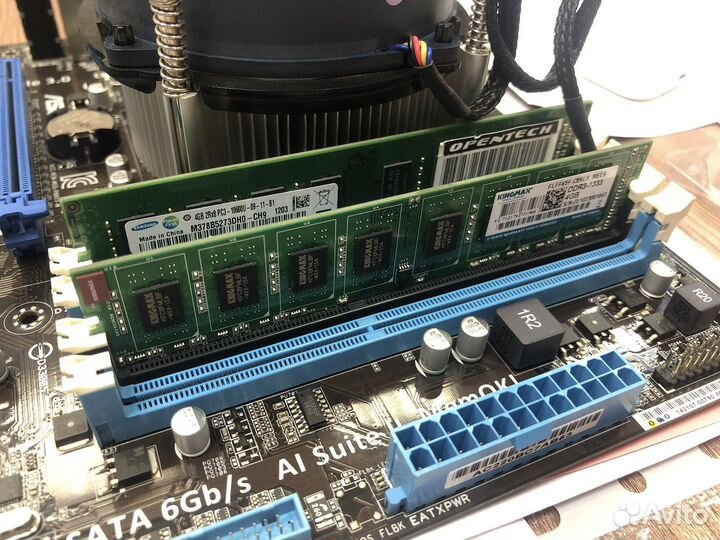 Комплект плата Asus P8H77-M i3-2120 dddr3 8Gb + ра