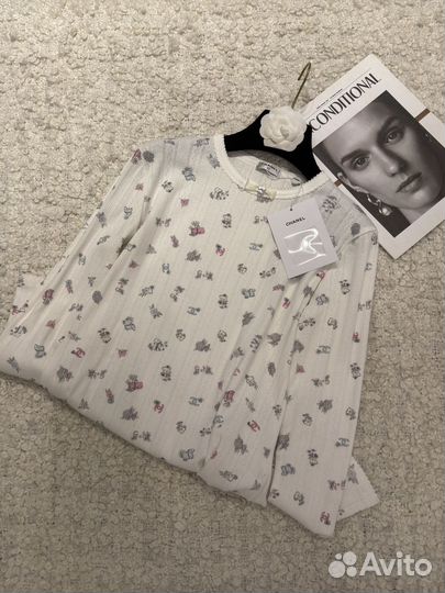 Хлопкрвый лонгслив Chanel