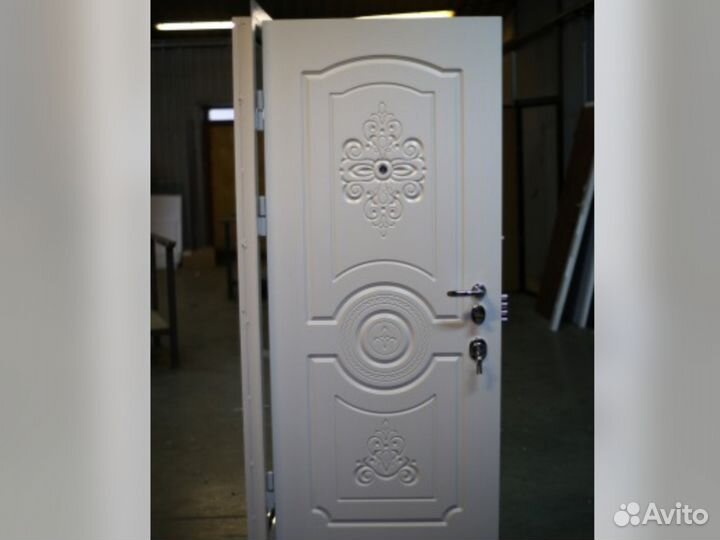 Стальная дверь с мдф и порошковым покрытием