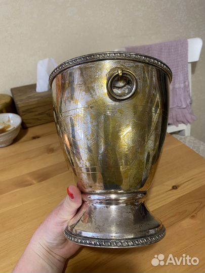 Ведро под шампанское мельхиор