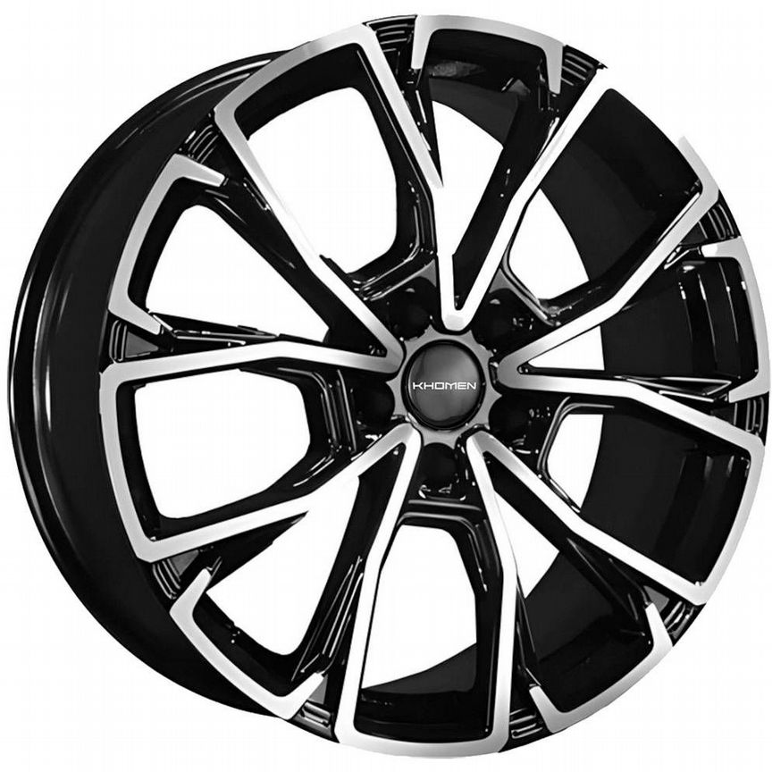 Диски Khomen KHW1907 7.5x19 5x108 ET52 D60.1 Black-FP