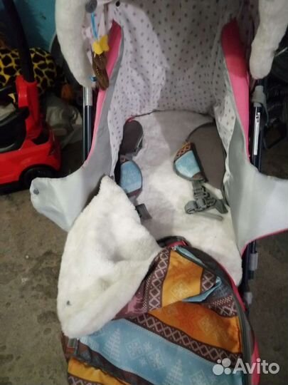 Коляска санки мех овчина в идеал. Сост