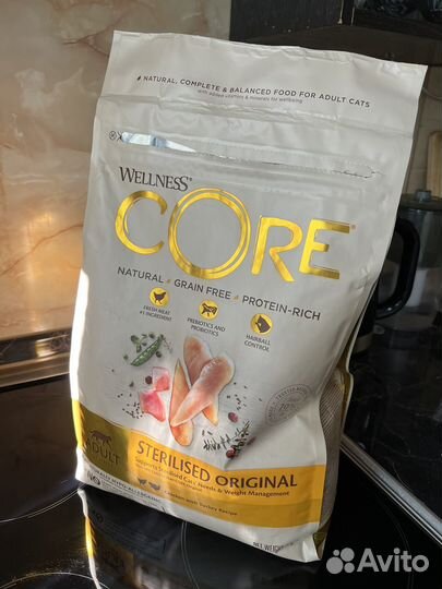 Сухой корм для кошек Wellness Core 2,5 кг