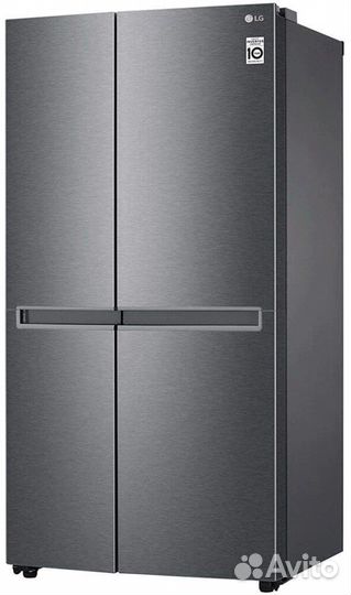 Холодильник side by side lg gc-b257jlyv серый