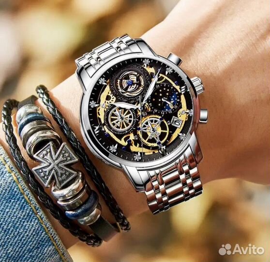 Мужские наручные часы электронные цифровые