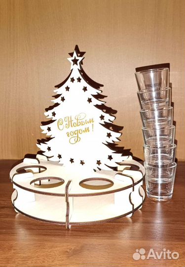 Ёлка подставка с рюмками