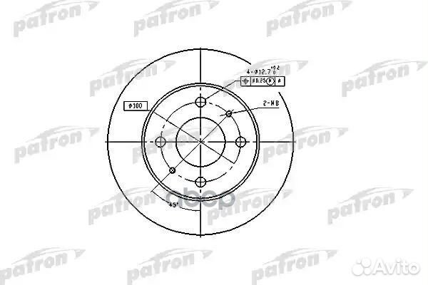Диск тормозной передн nissan: almera I 95-00, A
