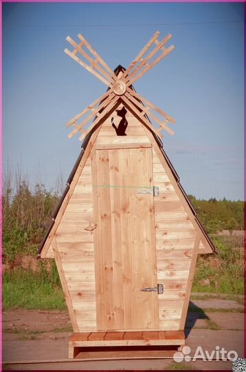 Дачный туалет деревянный ACC339