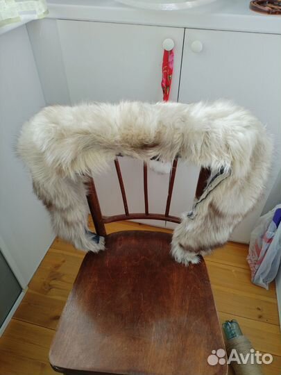 Меховой воротник песец