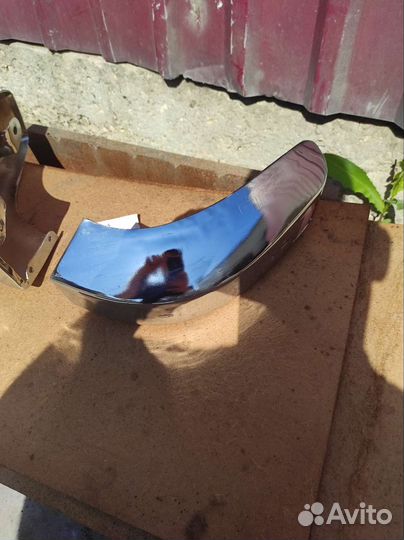 Углы переднего бампера 3102 хром