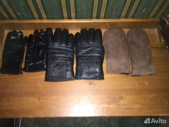 Перчатки кожаные
