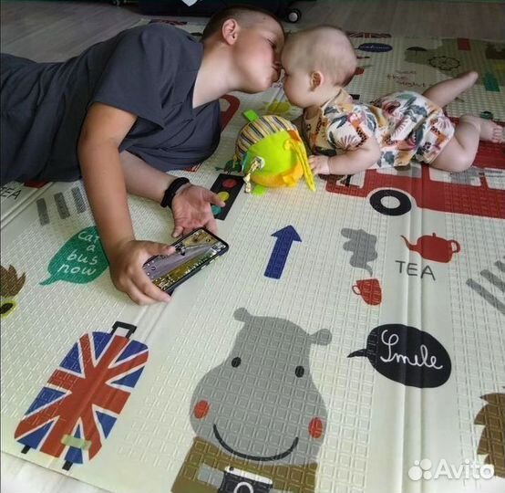 Детский коврик для ползания новый