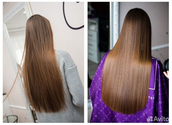 Кератиновое выпрямление волос. Гарантия. Безопасно