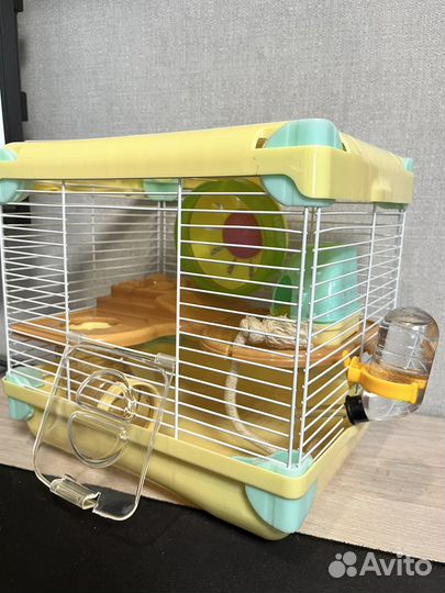 Клетка для хомяка, с трубами