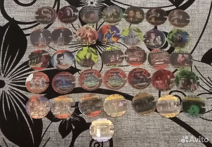 Фишки, сотки, кэпсы, Mortal Kombat, Черепашки POG