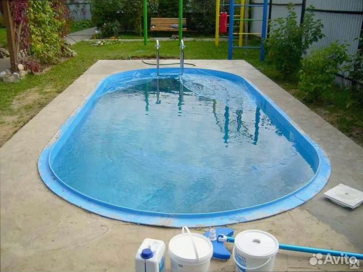 Бассейн овальный полипропиленовый от производителя