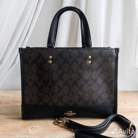 Сумка женская натуральная кожа Coach