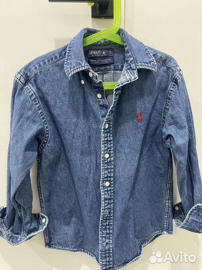 Джинсовая рубашка polo ralph lauren