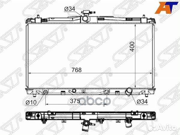 Радиатор Toyota Camry (XV50) 11-18 / Daihatsu