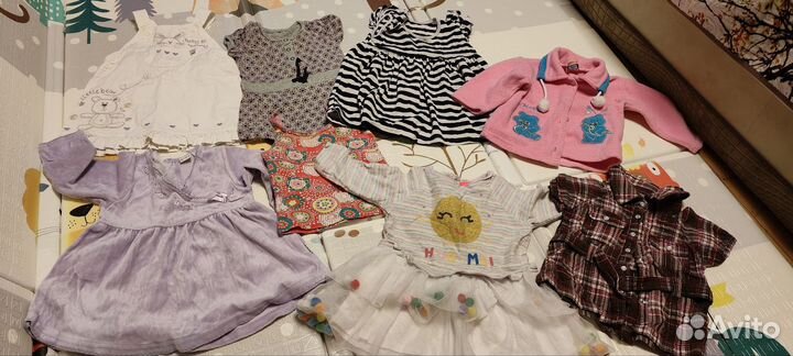 Пакет одежды на девочку 68-74
