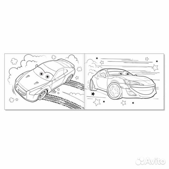 Раскраски для мальчиков набор «Крутые тачки», 8 шт