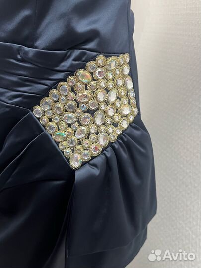 Вечернее атласное платье 44/46