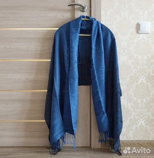 Палантин синий градиент