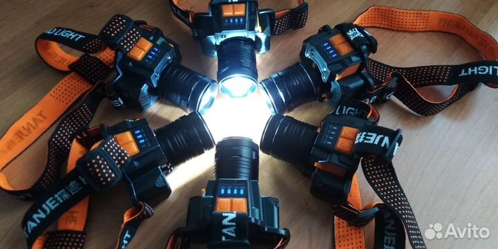 Фонарь налобный - сенсерный