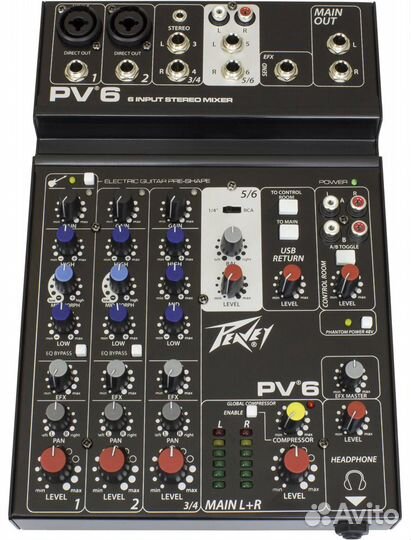 Peavey PV6 - микшерный пульт