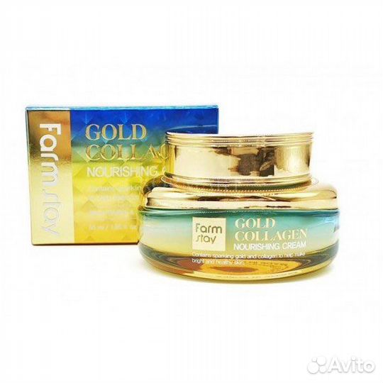 Farmstay Крем для лица с золотом и коллагеном