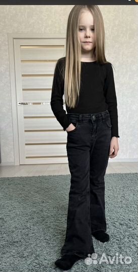 Джинсы клеш для девочки