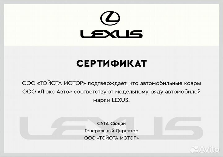 3D Коврики Lexus LS из Экокожи